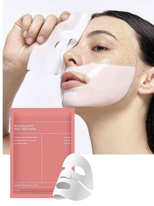 Masque Collagène – Hydratation & Pores Resserrés - 4 Masques