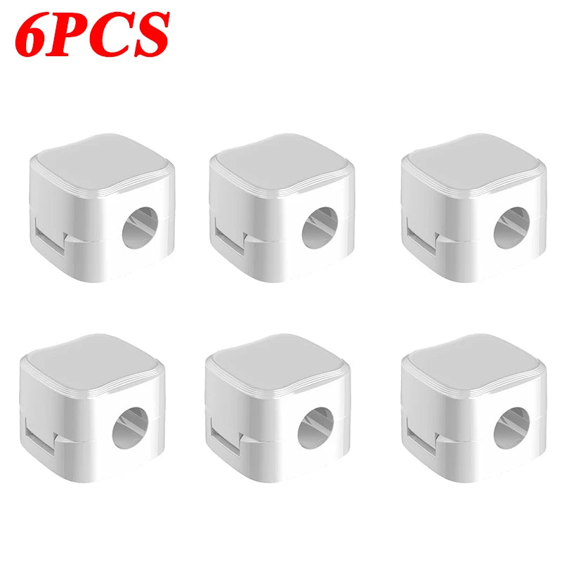 Magnetic Cable Organizer – 12PCS Self-Adhesive Cable Clips