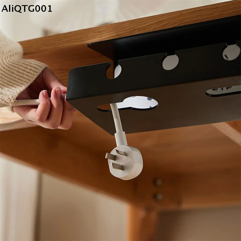 Under Desk Cable Management Tray – No Drill Metal Cord Organizer.