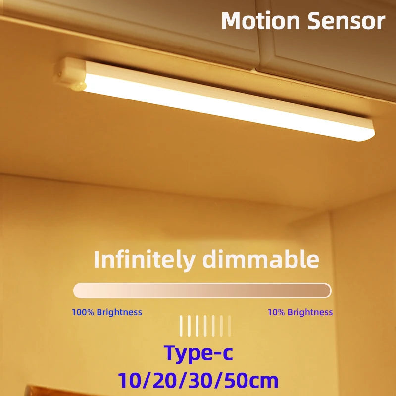 Motion Sensor LED Light Bar – USB Rechargeable