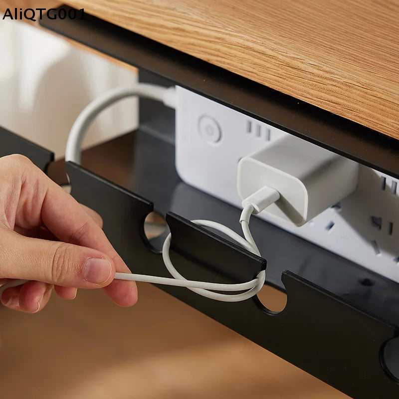 Under Desk Cable Management Tray – No Drill Metal Cord Organizer.